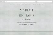 "Roman Landscape" - Wedding Website in Moss by Olivia Kanaley Inman - Desktop Design
