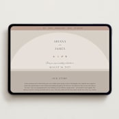 "the arch" - Wedding Website in Stone by Elly - Desktop Design