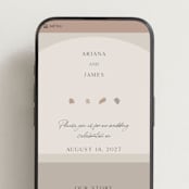 "the arch" - Wedding Website in Stone by Elly - Mobile Layout