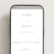"Everly" - Wedding Website in Snow by Hooray Creative - Mobile Layout