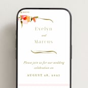 "colorwash floral" - Wedding Website in Blossom by Angela Marzuki - Mobile Layout