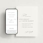 "Storybook" - Wedding Website in Ink by Jennifer Postorino - Match Your Stationery