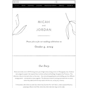 "Denali" - Wedding Website in Linen by Carly Reed Walker - Mobile Layout