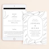 "Denali" - Wedding Website in Linen by Carly Reed Walker - Match Your Stationery