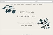 "Adore You" - Wedding Website in Great Lakes by Design Lotus - Desktop Design