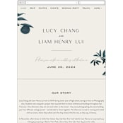 "Adore You" - Wedding Website in Great Lakes by Design Lotus - Mobile Layout