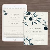 "Adore You" - Wedding Website in Great Lakes by Design Lotus - Match Your Stationery