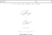 "By Your Side" - Wedding Website in Crest by Design Lotus - Desktop Design