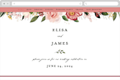 "Blossom" - Wedding Website in Blush by Susan Moyal - Desktop Design