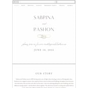 "Gilded Ampersand" - Wedding Website in Pearl by Hooray Creative - Mobile Layout