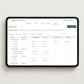 "Minimal Circle" - Wedding Website in Moss by Kelly Schmidt - Guest Management