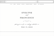 "Blancmange" - Wedding Website in Frost by chocomocacino - Desktop Design