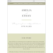 "Pastel Sky" - Wedding Website in Moss by Hannah Williams - Mobile Layout