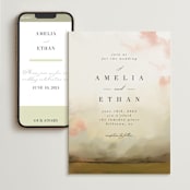 "Pastel Sky" - Wedding Website in Moss by Hannah Williams - Match Your Stationery