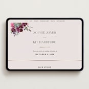 "Fleur" - Wedding Website in Blush by Lori Wemple - Desktop Design