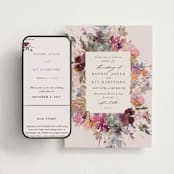 "Fleur" - Wedding Website in Blush by Lori Wemple - Match Your Stationery