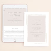 "Minimalista" - Wedding Website in Creme by Kristie Kern - Match Your Stationery