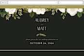 "Rose Garden" - Wedding Website in Porcelain by Susan Moyal - Desktop Design