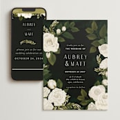 "Rose Garden" - Wedding Website in Porcelain by Susan Moyal - Match Your Stationery