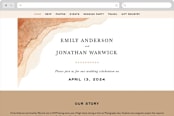 "Watercolor dune" - Wedding Website in Desert by Yuliya Evseeva - Desktop Design