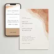 "Watercolor dune" - Wedding Website in Desert by Yuliya Evseeva - Match Your Stationery