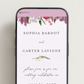 "Gather" - Wedding Website in Lilac by Susan Moyal - Mobile Layout