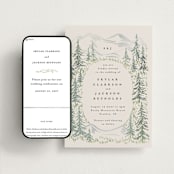 "Paradise" - Wedding Website in Forest by Petra Kern - Match Your Stationery