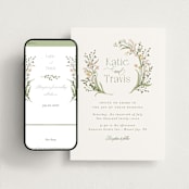 "delicate buds" - Wedding Website in Olive by Jennifer Wick - Match Your Stationery