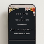 "Dahlia Season" - Wedding Website in Navy by Olivia Kanaley Inman - Mobile Layout