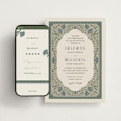 "Century" - Wedding Website in Robins Egg by Jen Owens - Match Your Stationery