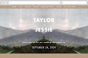 "Adventure Begins" - Wedding Website in Forest by Elly - Desktop Design