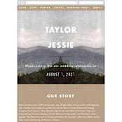 "Adventure Begins" - Wedding Website in Forest by Elly - Guest Management