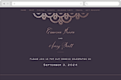 "Captivating" - Wedding Website in Plum by Design Lotus - Desktop Design