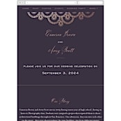 "Captivating" - Wedding Website in Plum by Design Lotus - Mobile Layout