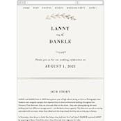 "Elegant Announcement" - Wedding Website in Vanilla by Kelly Schmidt - Guest Management
