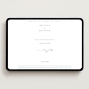 "Essence" - Wedding Website in Ash by Jennifer Postorino - Desktop Design