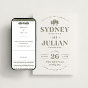 "Sequoia" - Wedding Website in Moss by Robert and Stella - Match Your Stationery