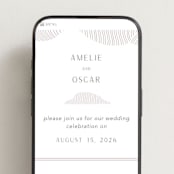 "waves" - Wedding Website in Dove Grey by Elly - Mobile Layout