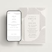 "waves" - Wedding Website in Dove Grey by Elly - Match Your Stationery