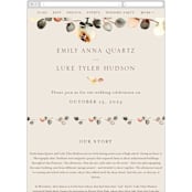"Bella Mia" - Wedding Website in Autumn by Petra Kern - Mobile Layout