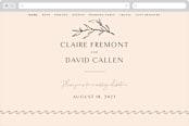 "Sketch" - Wedding Website in Blush Dust by Sara Hicks Malone - Desktop Design