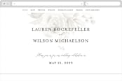 "Wedding Dream" - Wedding Website in Latte by Chris Griffith - Desktop Design
