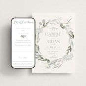 "Amorino" - Wedding Website in Sage by Petra Kern - Match Your Stationery