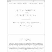 "Sienna" - Wedding Website in Sugar by Jessica Williams - Mobile Layout
