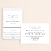 "Sienna" - Wedding Website in Sugar by Jessica Williams - Match Your Stationery