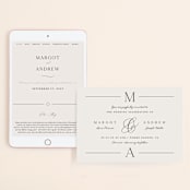 "Classic Monogram" - Wedding Website in Cream by Carolyn MacLaren - Match Your Stationery