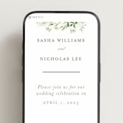 "Verdure" - Wedding Website in Garden by Leah Bisch - Mobile Layout