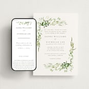 "Verdure" - Wedding Website in Garden by Leah Bisch - Match Your Stationery