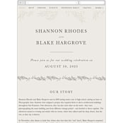 "Herb Garden" - Wedding Website in Taupe by Sarah Brown - Mobile Layout