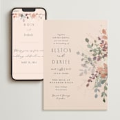 "Golden Hour" - Wedding Website in Peony by Jennifer Wick - Match Your Stationery